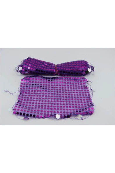 Halay Kına Kına Gecesi Halay Mendili Mor (pullu) 20x25 Cm Ölçülerinde 10 Adet ürün görseli