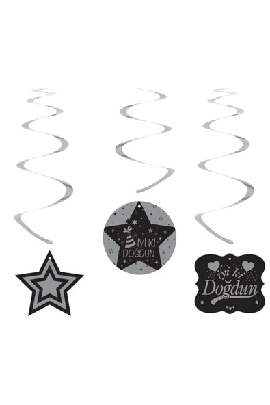 Vipfoni İyi ki Doğdun Sarkıt Süs 6lı ürün görseli