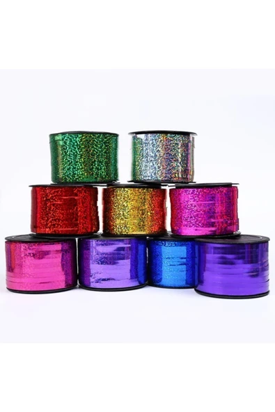 Vipfoni Ekstra Metalik Metalize Rafya Ip 90 Metre Kırmızı ürün görseli