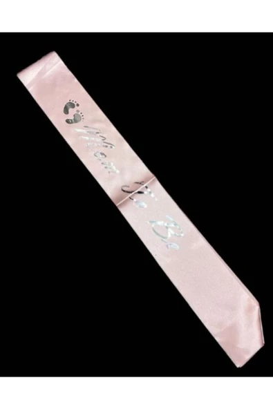 Vipfoni Saten Üzerine Mom To Be Yazılı Kuşak ürün görseli