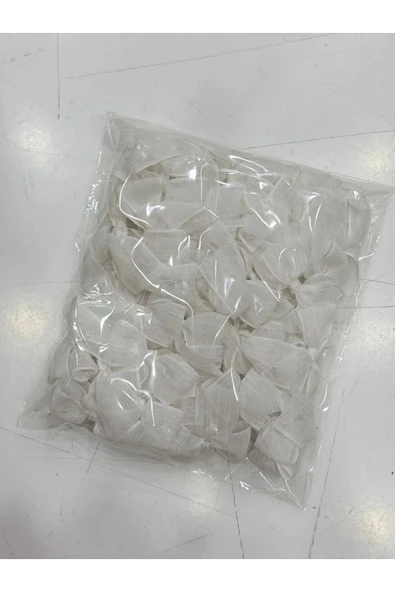 Vipfoni Hazır Fiyonk Sade Minik Keten Kurdele 100 Adet - Resim 3