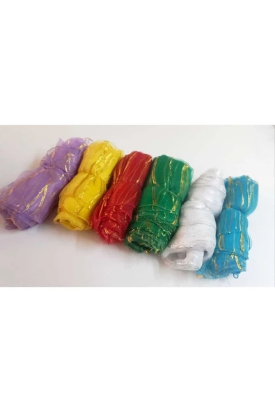 Vipfoni Sim Şeritli Kına Düğün Konvoy Için Karışık Renkli Fular 5 Adet ürün görseli