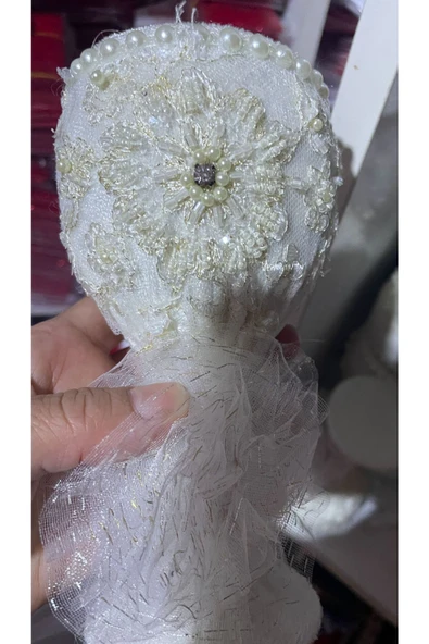 Vipfoni Kına Düğün Nişan Söz İçin İncili Kadeh İğnedanlık ürün görseli