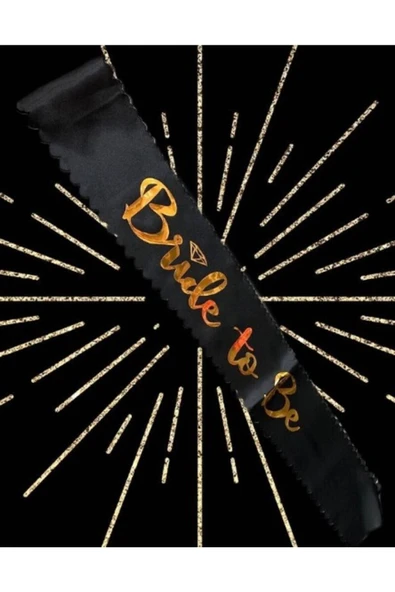 Vipfoni Saten Üzerine Bride To Be Yazılı Bekarlığa Veda Kuşağı ürün görseli