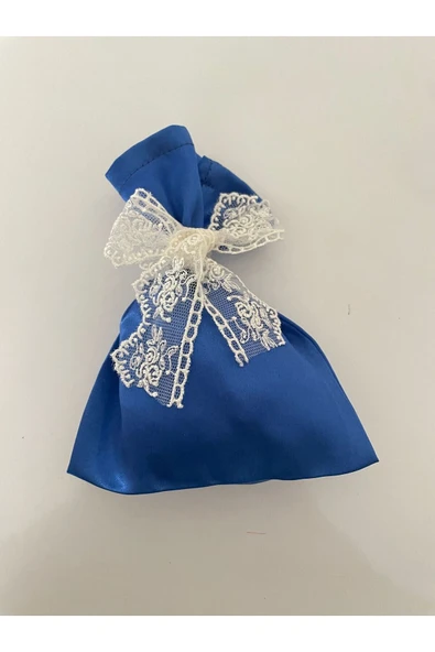 Vipfoni Hediyelik Dantel Kurdeleli Lavanta Kesesi 9/12 cm 5 Adet