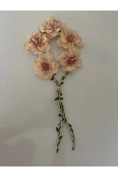 Vipfoni Hasır Ipli Şebboy Çiçekli Nedime Tacı Kına Tacı 5 Adet ürün görseli