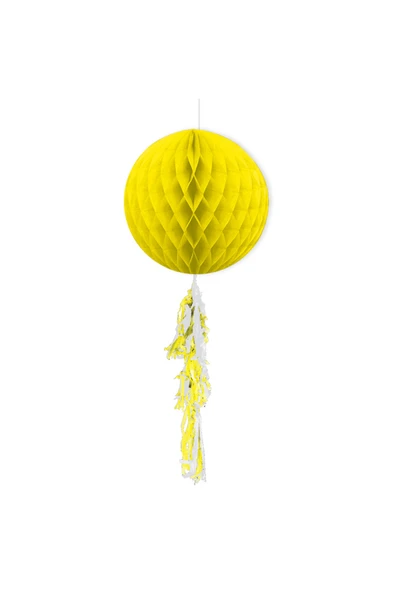 Vipfoni Püsküllü Petekli Kağıt Süs 30cm ürün görseli