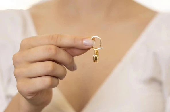 Yiğitbaşı Gold 22 Ayar Halka Küpe (3482)
