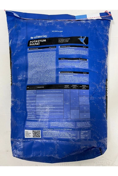 GÜBRETAŞ Potasyum Sülfat - Toz Gübre 25 Kg Potasyum Gübresi - 4