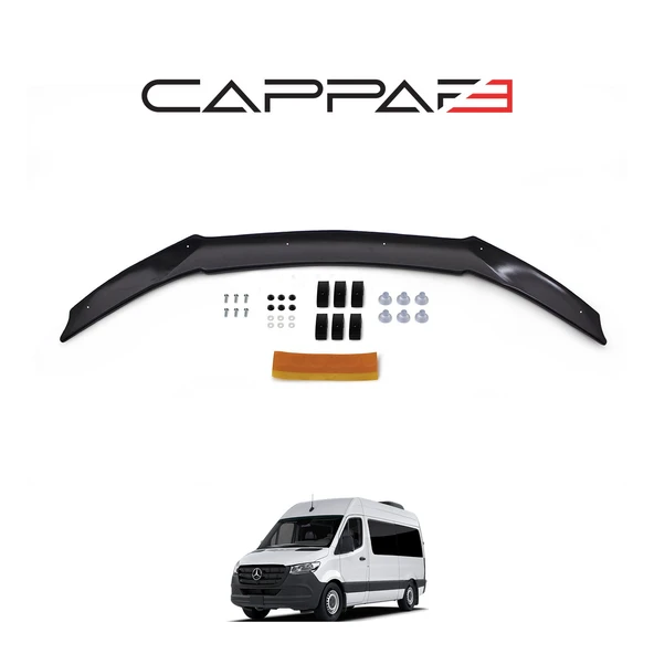 Mercedes Sprinter 2018- Yılı ve Sonrası Uyumlu Kaput Rüzgarlığı 3mm - Resim 3