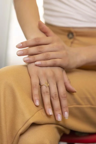 Yiğitbaşı Gold 14 Ayar Fancy Yüzük (3523) - 2