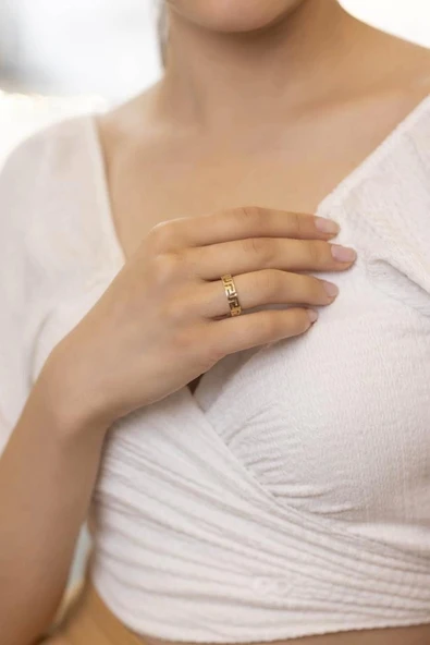 Yiğitbaşı Gold 14 Ayar Fancy Yüzük (3507) - 2