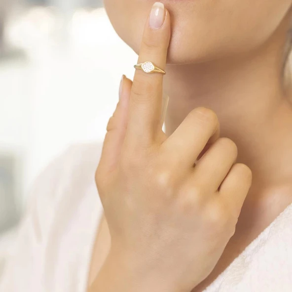 Yiğitbaşı Gold 14 Ayar Fancy Yüzük (3590) - 2