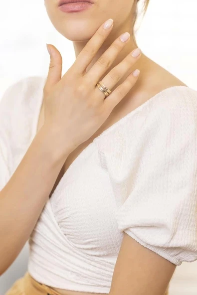 Yiğitbaşı Gold 14 Ayar Fancy Yüzük (3599) - Resim 2