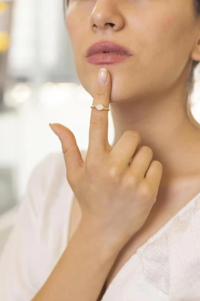 Yiğitbaşı Gold 14 Ayar Fancy Yüzük (3590) - 4