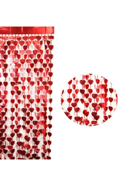Vip-Aksesuar Kalpli Kapı Perde Süsü - Kırmızı ürün görseli