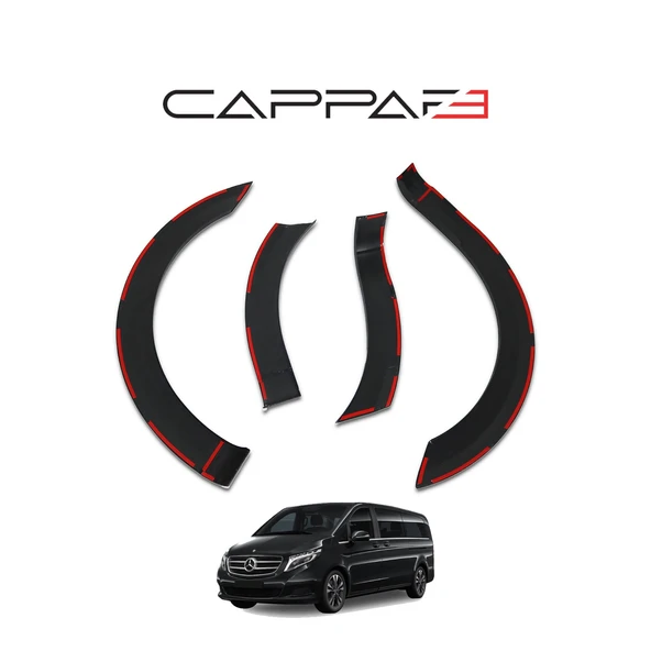 Mercedes V-Class 2019- Yılı ve Sonrası Uyumlu Çamurluk Dodik 8 Parça - Resim 11