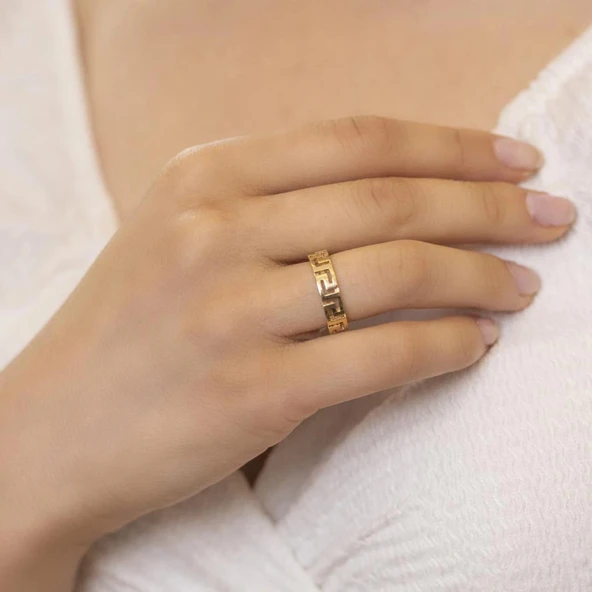 Yiğitbaşı Gold 14 Ayar Fancy Yüzük (3507)