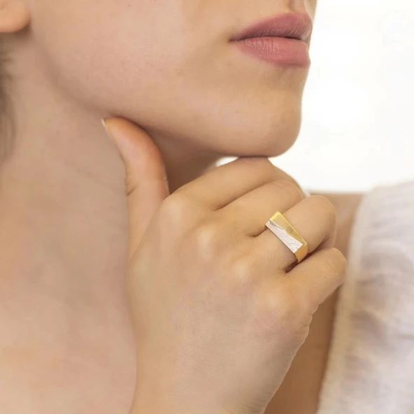 Yiğitbaşı Gold 14 Ayar Fancy Yüzük (3608) ürün görseli 1