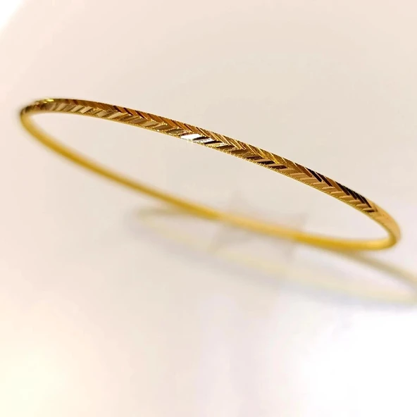 22 Ayar 10gr Başak Ajda İşçiliksiz Bilezik - 3