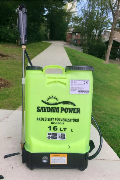 tarım Saydam Power 16 Lt Akülü Ilaçlama Pompası Sırt Pülverizatörü Kf-16c-2 - 3