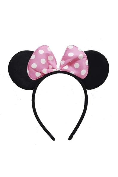 Vipfoni Mickey - Mini Mouse Taç Fiyonk Taç - Pembe ürün görseli