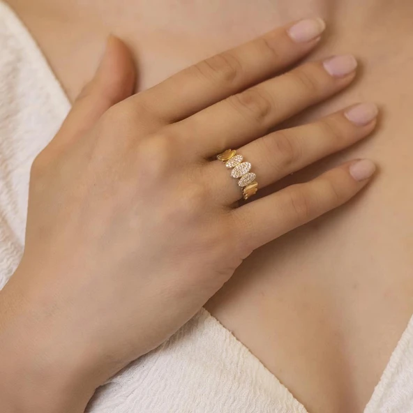 Yiğitbaşı Gold 14 Ayar Fancy Yüzük (3566)