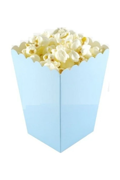 Samur Popcorn (mısır Kutusu) Düz Mavi 10 'lu ürün görseli