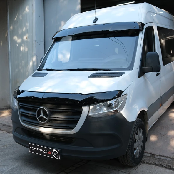 Mercedes Sprinter 2018- Yılı ve Sonrası Uyumlu Kaput Rüzgarlığı 3mm - Resim 6