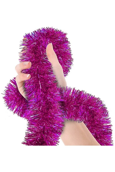 Vipfoni Parti İçin Mega Kalın  İthal Sim Süs 2 Metre Uzunluk 8 cm Genişlik – Fuşya ürün görseli 1