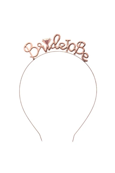 Vipfoni Metal Bride To Be Gelin Tacı Rose Gold ürün görseli