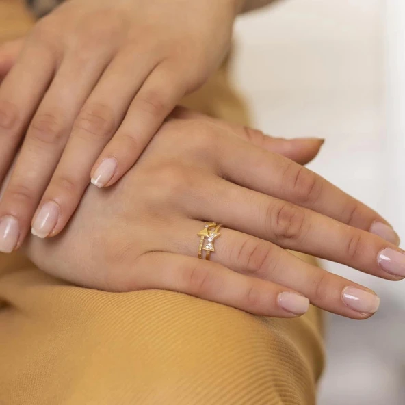 Yiğitbaşı Gold 14 Ayar Fancy Yüzük (3602)