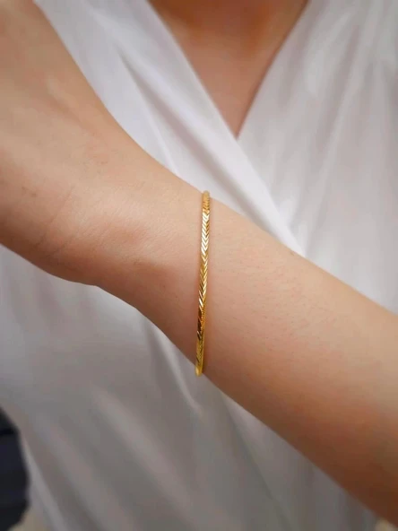 22 Ayar 10gr Başak Ajda İşçiliksiz Bilezik