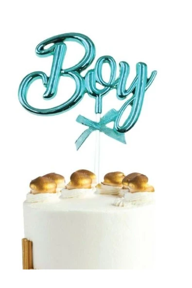 Vipfoni Mavi Boy Çubuklu Pasta Süsü Tekrar Kullanılabilir ürün görseli