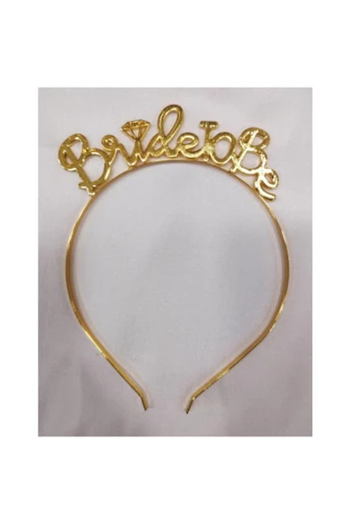 Vipfoni Metal Bride To Be Gelin Tacı Gold ürün görseli