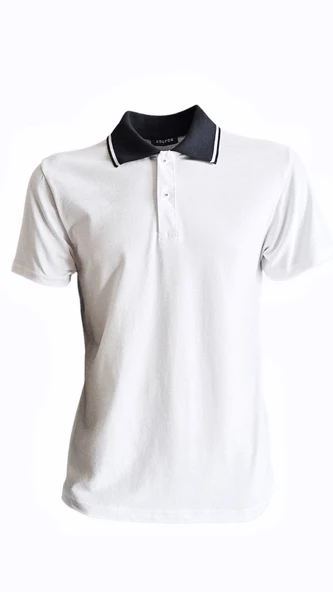 Polo Yaka T-shirt - Beyaz ürün görseli