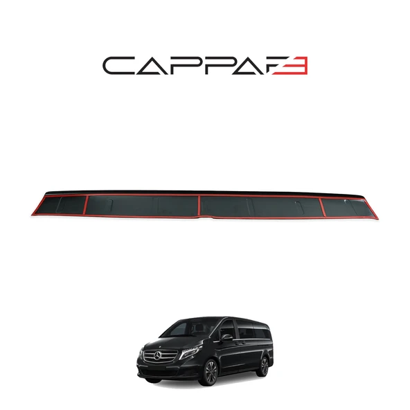 Mercedes V-Class 2019- Yılı ve Sonrası Uyumlu Arka Tampon Eşiği Parlak - Resim 6