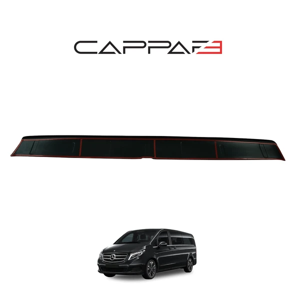 Mercedes V-Class 2019- Yılı ve Sonrası Uyumlu Arka Tampon Eşiği Mat - Resim 6