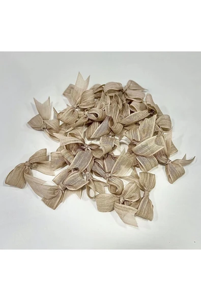 Vipfoni Hazır Fiyonk Sade Minik Keten Kurdele 25 Adet - Resim 3