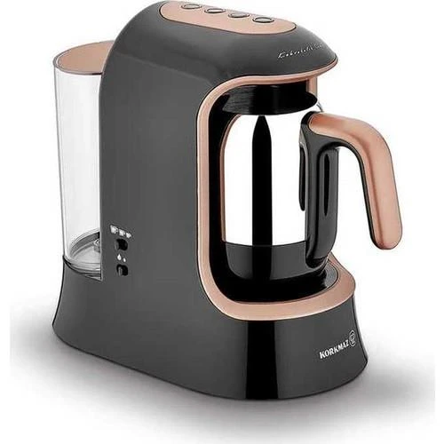 KORKMAZ A862-02 KAHVEKOLİK AQUA KAHVE MAKİNASI SİYAH ROSAGOLD ürün görseli