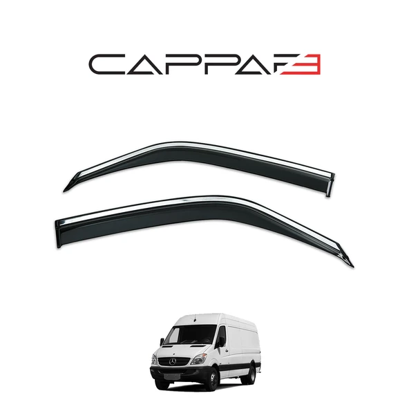 Mercedes Sprinter 2006-2012 Yıl Aralığı Uyumlu Cam Rüzgarlığı 2 Parça Kromlu - 10