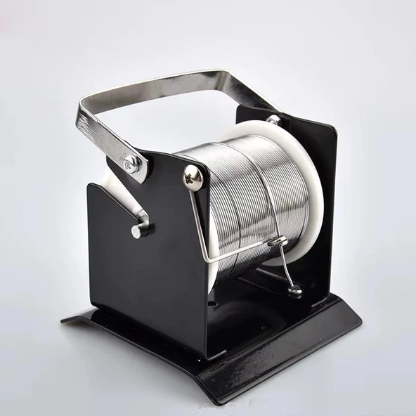 Havya Sehpası - Havya Standı Metal Lehim Makara Tutuculu 90x92 mm - 4