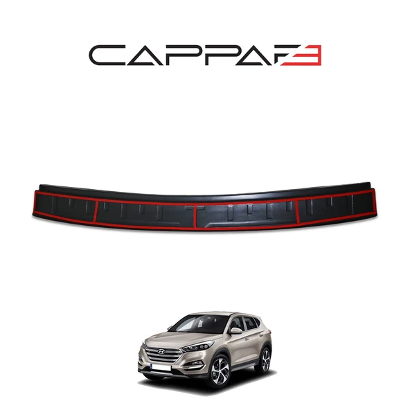 Hyundai Tucson 2018-2020 Yıl Arası Arka Tampon Eşiği Parlak - Resim 4