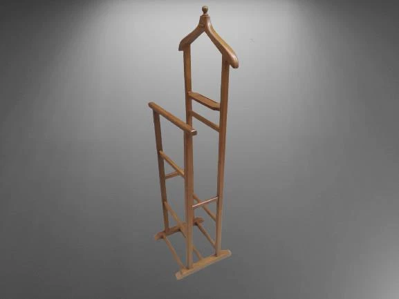 Dilsiz Uşak 2 Li 90534 Havluluklu Model Parlak Ceviz Boyalı El Yapımı