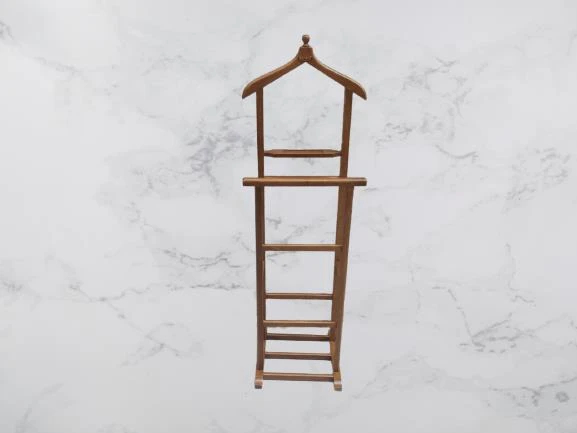 Dilsiz Uşak 2 Li 90534 Havluluklu Model Parlak Ceviz Boyalı El Yapımı - 3