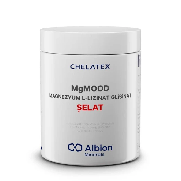 Chelatex Mgmood Magnezyum Lizinat-Glisinat 60 Kapsül ürün görseli