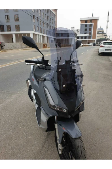 MOTOCAM Arora Beatrix 150 Siperlik Ön Cam 2023-2025 Model 65cm Füme Renkli 4mm ORTA BOYLU CAM ürün görseli