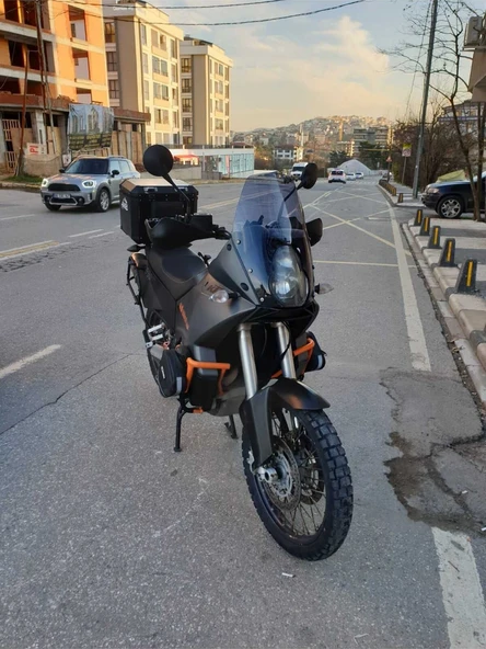 MOTOCAM KTM 990 Adventure Siperlik Ön Cam 2015-2018 Model 52cm Füme Renkli 4mm - Resim 2