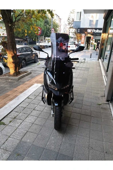 MOTOCAM Barossa ADV 125 Siperlik Ön Cam 2025 Model 78cm Siyah Renkli 4mm UZUN CAM ürün görseli