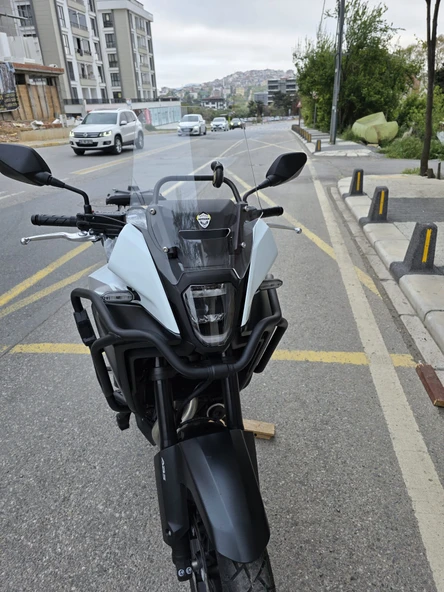 MOTOCAM Honda NX 500 Ön Cam 34cm 2025 Model Şeffaf Renkli 4mm Orijinal Boylu - Resim 2